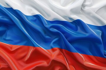 Wall Mural - Flag of Russia. White, blue, red