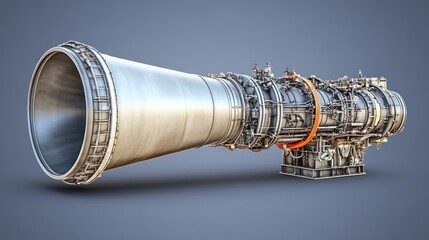 Poster - Large Industrial Turbine Engine with a Conical Intake