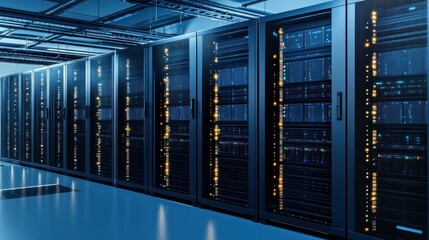 Poster - Server Racks in a Data Center