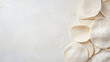 © ksu - Banner with a white table and a pizza dough