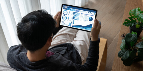 Poster - business data dashboard provide business intelligence analytic for marketing strategy planning snugl