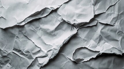 Poster - Crumpled White Paper Texture for Backgrounds