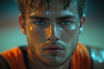Aufkleber - a sports figure who encourages fair play but uses performance-enhancing drugs, demonstrating moral i