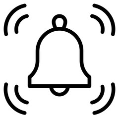 Wall Mural - ring bell notification icon