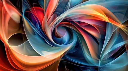 Aufkleber - A vibrant swirl of colorful abstract patterns creating a mesmerizing visual experience.