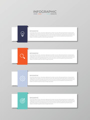 Poster - infographic design with 4 options or steps. infographics for business concept. can be used for prese