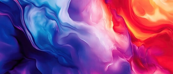Aufkleber - Vibrant abstract swirl of colors in red, blue, and purple, creating an eye-catching visual effect.