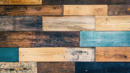 Wall Mural - Rustic Wooden Plank Background for Textures