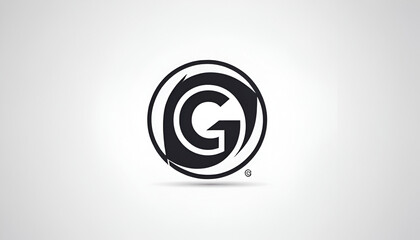 letter gs circle logo design vector illustration template