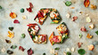 © Sabana - Vibrant food scraps and leaves on textured ground showcase sustainability