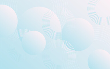 Poster - Abstract light blue background with circular patterns and gradients