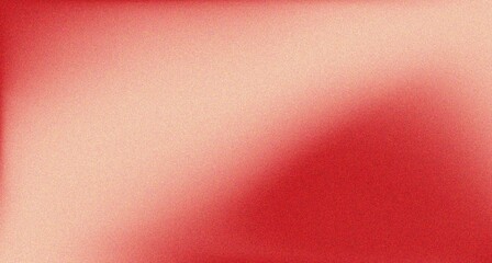 Wall Mural - soft light red grainy gradient background glowing color wave on dark backdrop, noise texture banner 