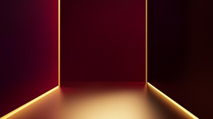 Poster - Deep Burgundy Gradient with Blending Light Effects