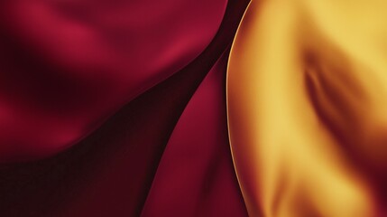Poster - Gradient Blending of Deep Burgundy and Warm Yellow