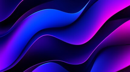 Poster - Bold Vibrant Gradient Waves for Background Design