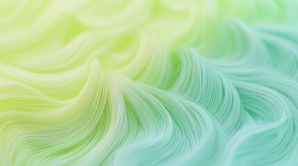 Poster - Fresh Gradient Waves of Bright Lime and Green Hues