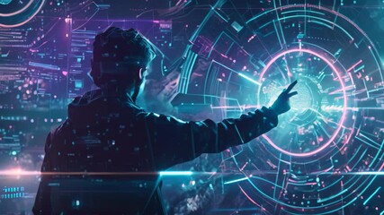 Poster - a futuristic command center with large screens displaying global data, charts, and maps, create a fu