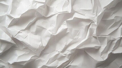 Poster - A white piece of paper with a lot of wrinkles and creases