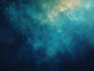 Canvas Print - vibrant blue-green gradient background featuring subtle grainy texture, providing a glowing and dynamic cover design for posters or presentations