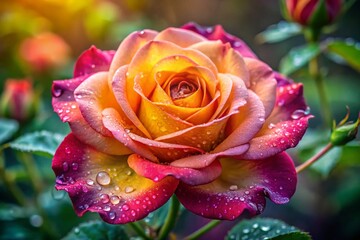 Poster - Stunning Portrait of a Beautiful Rose in Bloom - Nature's Elegance Captured