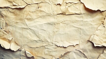 Poster - Crumpled Paper Background for Textures and Designs