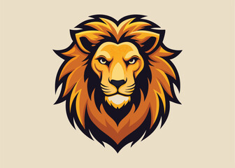 Wall Mural - lion head vector illustration