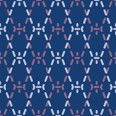 Wall Mural - Japanese Hexagon Net Vector Seamless Pattern
