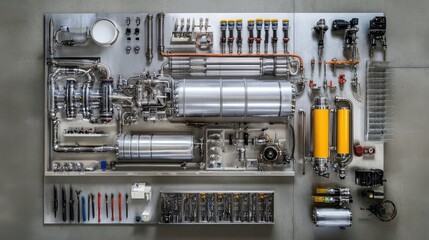 Poster - Industrial Engineering Equipment Layout Display