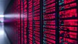 © SnapNest - Red flagged security alert on digital financial data, Cyber Risk, Warning of a potential breach in financial information systems