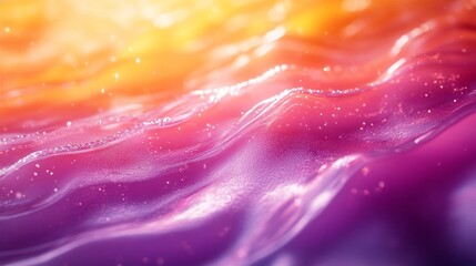Poster - A colorful wave with a purple background