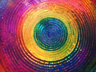 multicolored circular object