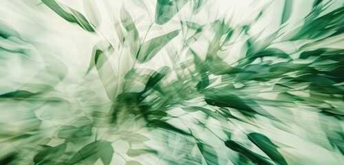 Poster - Abstract Green Motion Blur Nature Background