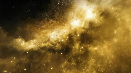 Wall Mural - a close-up view of the milky way galaxy, with its swirling clouds of gas and dust illuminated by dis