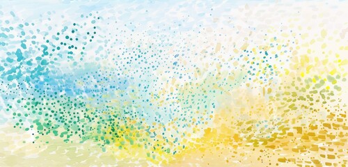 Sticker - Abstract Dot Gradient Watercolor Background Design