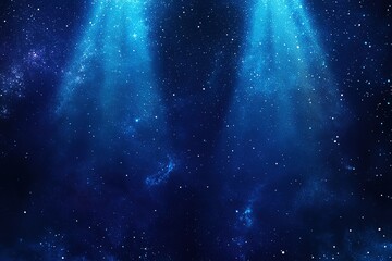 blue background with two glowing light beams, vector illustration, dark blue color scheme, glow effe