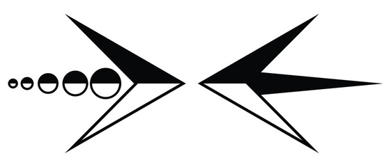 Poster - Set of arrows. Arrow cursor. Vector set of various black arrows. Different cursor arrow direction symbols in flat style. Vector illustration