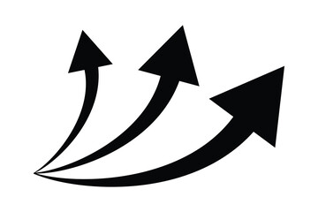 Poster - Arrows big black set icons. Arrow icon. Modern simple arrows. Set arrow icon.   Collection different arrows sign. Arrow vector collection. Black vector arrows – vector.    Vector illustration.