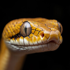 Close up shot of Snake , snake skin texture