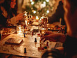© Santy Hong - A cozy New Year's Eve at home with a small group of friends, playing board games and sipping champagne in a relaxed atmosphere