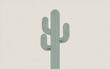 © Lull - Line art cactus. Simple geometric cactus design, minimalist, modern style, great for decor or branding.