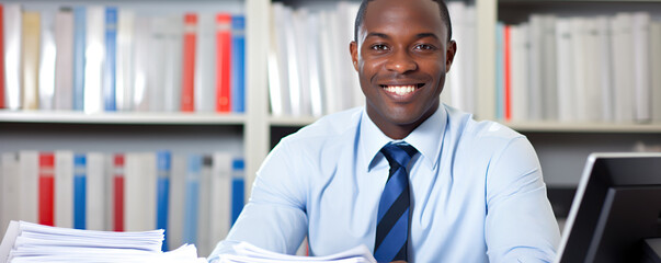 Wall Mural - portrait of a smiling business man