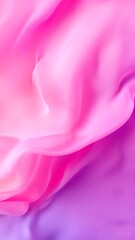 Poster - Vertical video of Serene Smooth Pink and Purple Fabric Waves Create Calming Texture and Atmosphere