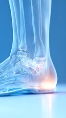 Poster - Vertical video of Detailed X Ray of Human Ankle Bone and Joint Structure Analysis in Medical Imaging