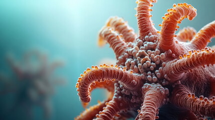 Aufkleber - Microscopic View of a Virus.