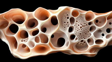 Aufkleber - Abstract 3D Structure with Holes and Cavities.