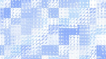 Poster - Computer generated abstract video animation of seamless loop mosaic random moving