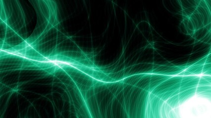 Poster - 4K Abstract Neon Swirls. Seamless Looping Background