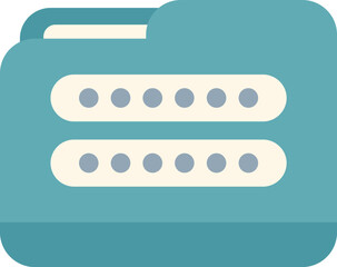 Poster - Secure folder protected by a password ensuring data protection and access control