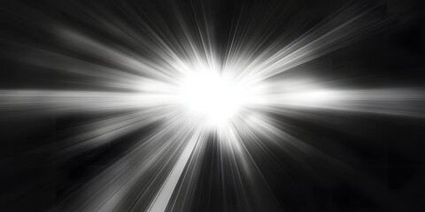 Wall Mural - Sun rays light or flash lights isolated on black background for overlay design