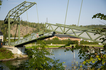 old bridge over the river